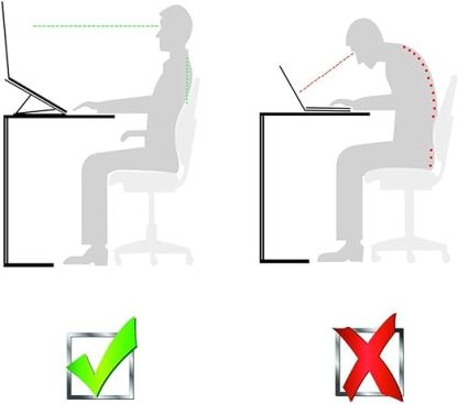 Aluminium Alloy Made Foldable Portable Laptop Stand, 7 Levels Adjustable Height Holder For iPad, MacBook, Notebook