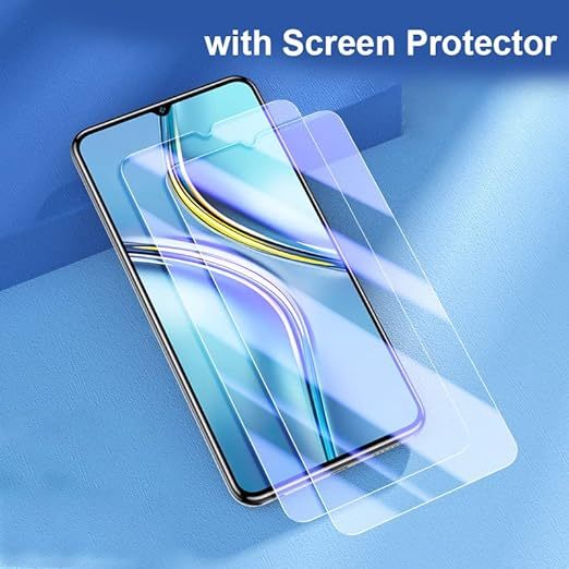 EnZo ase Compatible with Xiaomi Redmi 13C & Poco C65 with Screen Protector,TPU + Hard PC Shockproof Magnetic Ring Car Mount Stand Bumper Cover