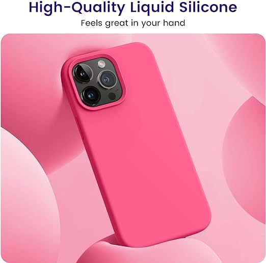 EnZo  Designed for iPhone 14 Pro Case, Silicone Shockproof Slim Thin Mobile Phone Case for iPhone 14 Pro 6.1 Inch