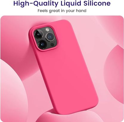 EnZo  Designed for iPhone 14 Pro Case, Silicone Shockproof Slim Thin Mobile Phone Case for iPhone 14 Pro 6.1 Inch