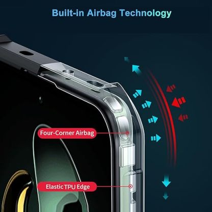 EnZo Case Compatible with Xiaomi 13T/13T Pro/Redmi K60 Ultra, [Droproof] [Sweat-Proof] [Fingerprint-Proof] Shockproof Protective Phone Case Fits Xiaomi 13T/13T Pro/Redmi K60 Ultra