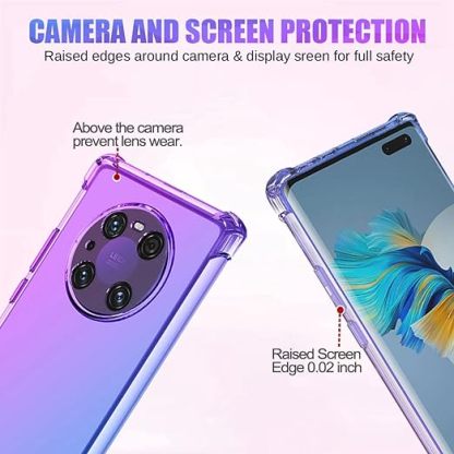EnZo Case for Huawei Mate 40 Pro Case Cute Case Girls Women, Gradient Slim Anti Scratch Soft TPU Phone Cover Shockproof Protective Case for Huawei Mate 40 Pro