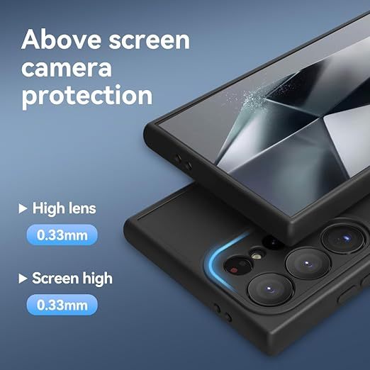 EnZo Magnetic Case for Samsung Galaxy S24 Ultra 5G, Compatible with MagSafe, Translucent Matte [Ultra Slim Shockproof] [Anti-Slip] S24 Ultra Protective Phone Case -Black