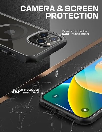 EnZo Unicorn Beetle Mag Series Case for iPhone 14 Pro Max 2022 (6.7 Inches) Slim Mobile Phone Case Clear Case Premium Protective Back Cover Compatible with MagSafe