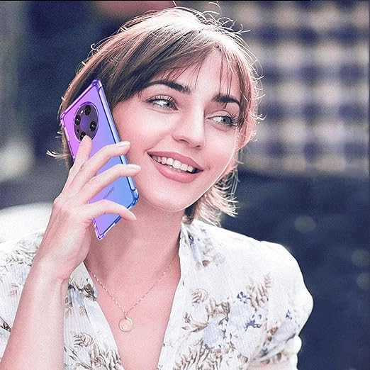 EnZo Case for Huawei Mate 40 Pro Case Cute Case Girls Women, Gradient Slim Anti Scratch Soft TPU Phone Cover Shockproof Protective Case for Huawei Mate 40 Pro