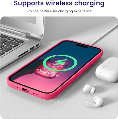 EnZo  Designed for iPhone 14 Pro Case, Silicone Shockproof Slim Thin Mobile Phone Case for iPhone 14 Pro 6.1 Inch