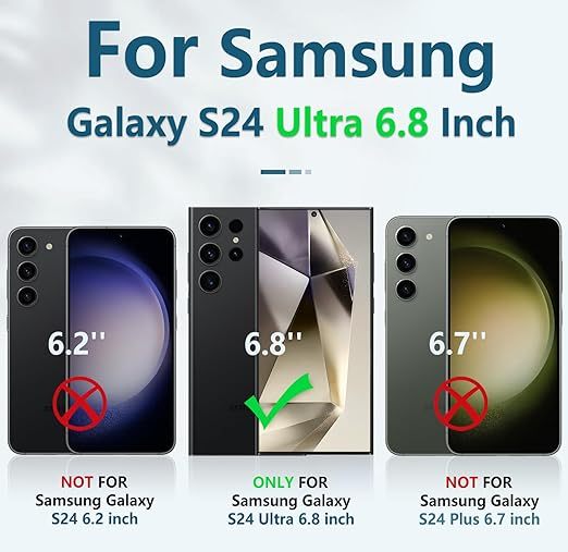 EnZo Military Grade Drop Protection Rugged Protective Mobile Phone Cover with Kickstand & Slide | Shockproof Textured Bumper Heavy Duty Protector, 6.8''