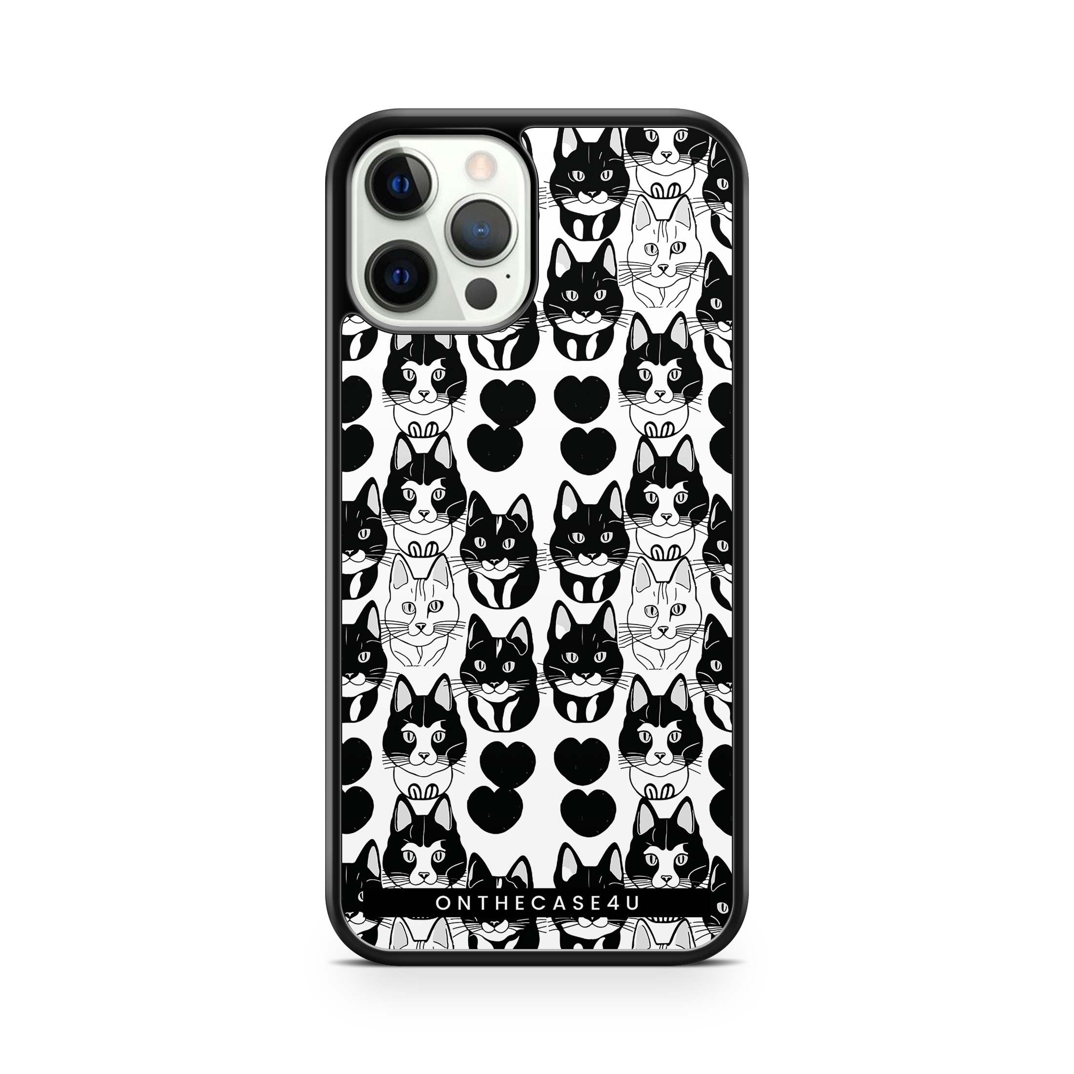 Cute Kitten Line Art Print Phone Case