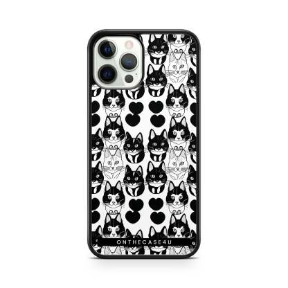 Cute Kitten Line Art Print Phone Case