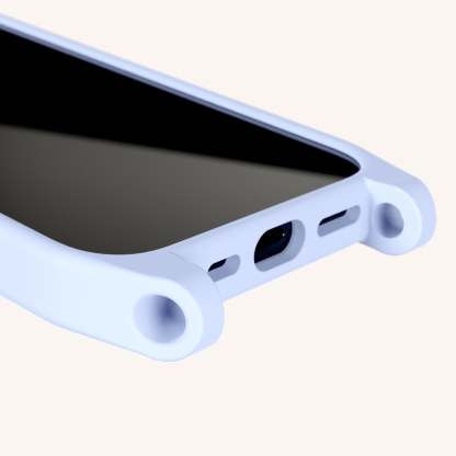 Phone Case with Eyelets in Baby Blue