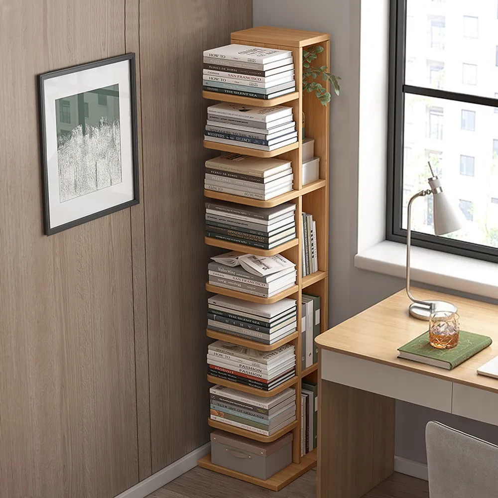 Modern Vertical Invisible Bookshelf Closed Back Bookcase FamiFurn