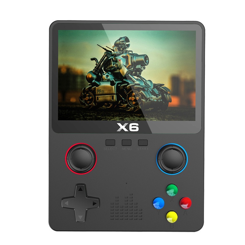 New X6 gaming console high-definition PSP handheld gaming console with dual joystick GBA arcade simulator for two player combat-nomeke