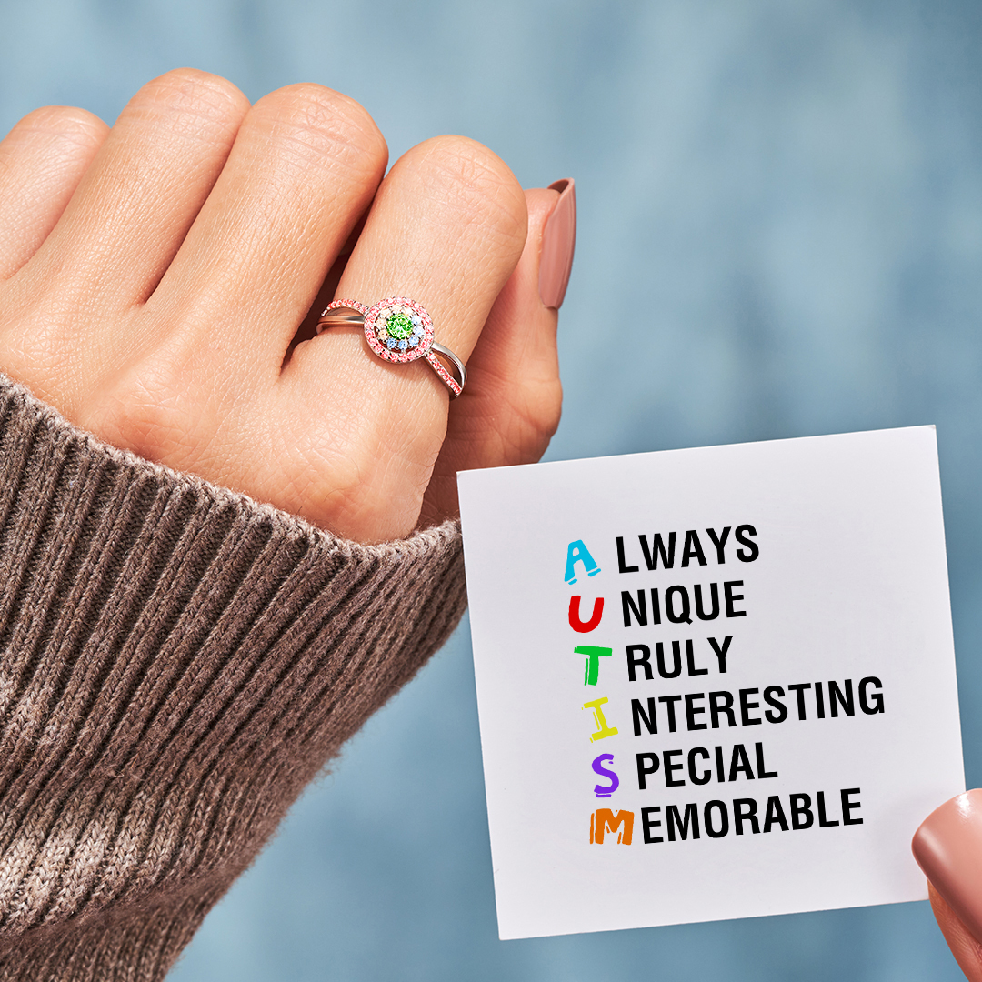 Autism Awareness Secret Message Ring