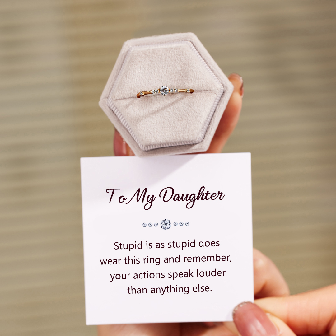 Stupid Is As Stupid Does Diamond Ring