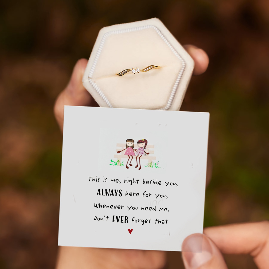 Always Here For You Double Diamond Ring
