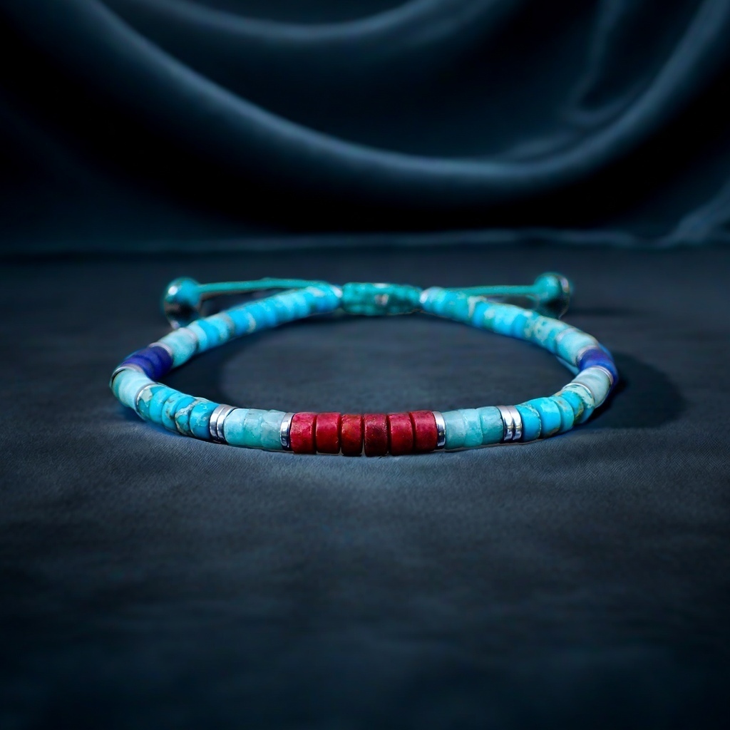 World Diabetes Turquoise Minimalist Bracelet
