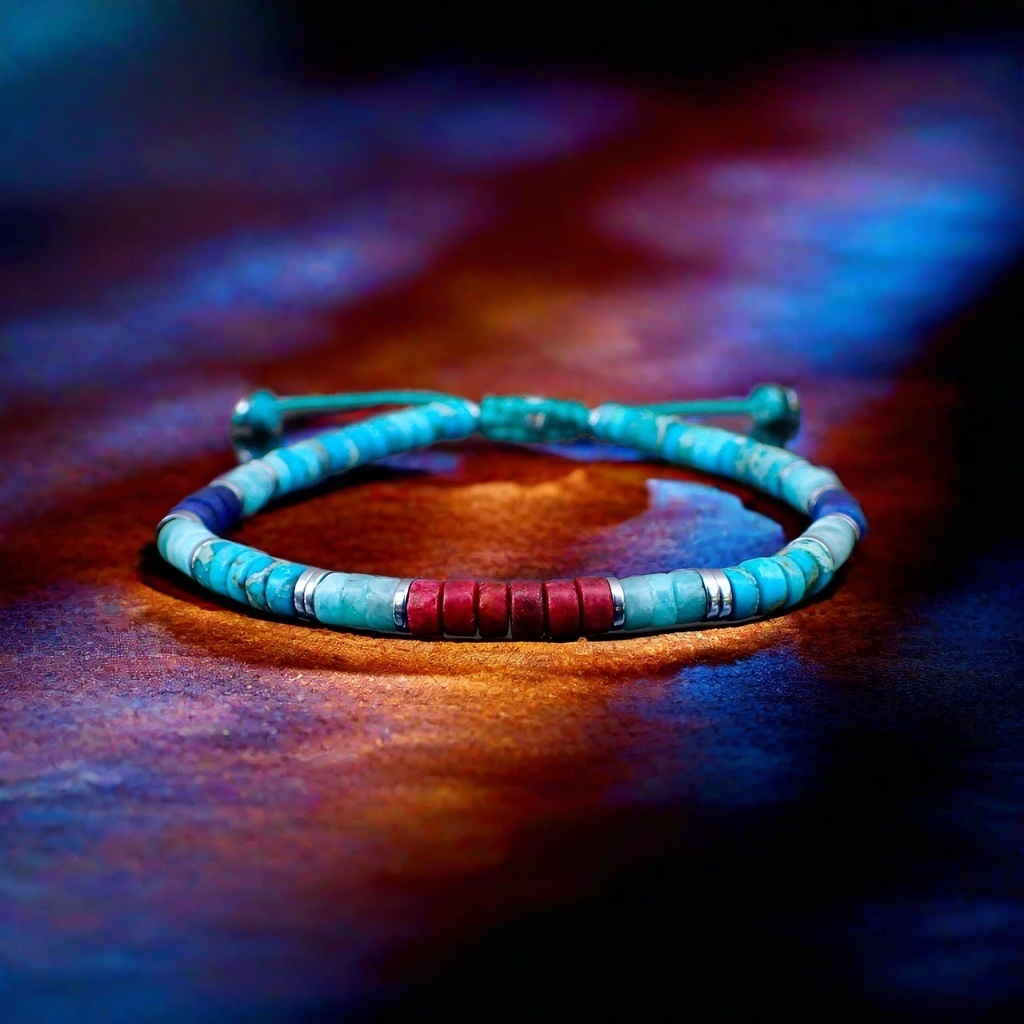 World Diabetes Turquoise Minimalist Bracelet