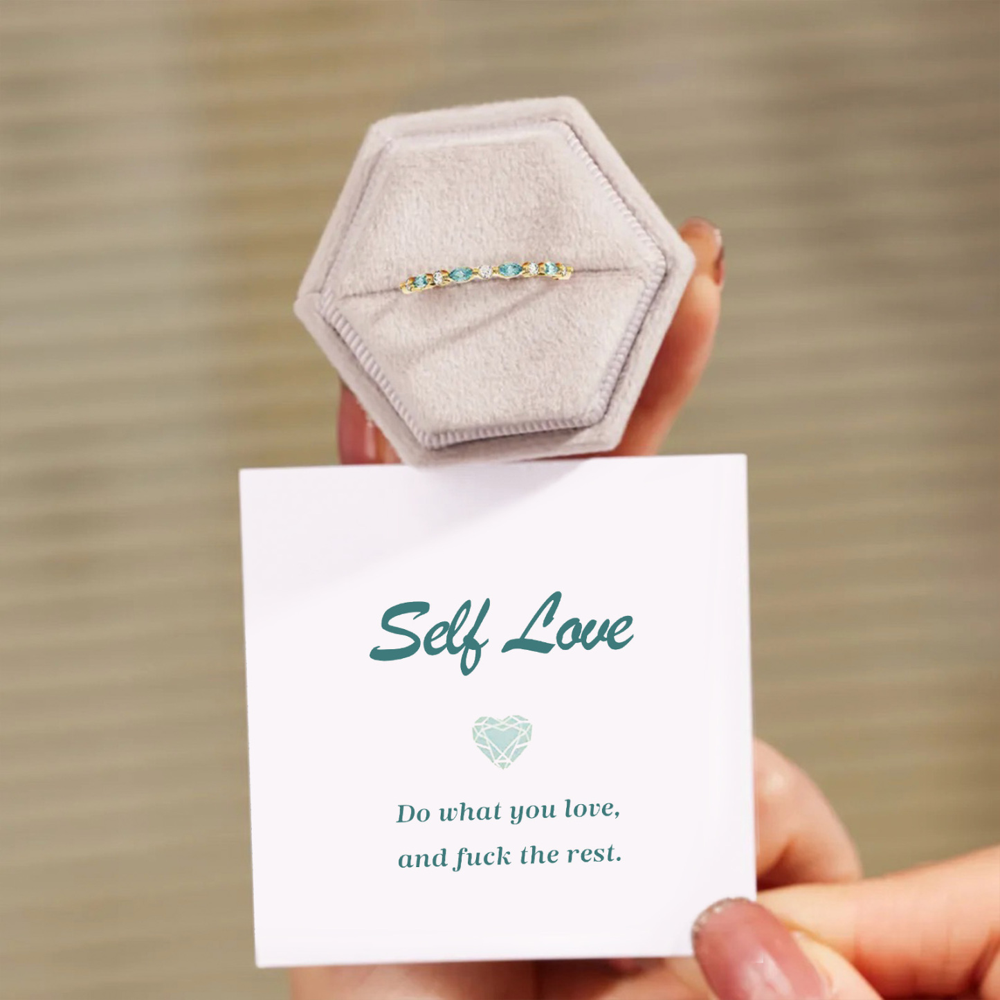 F❤ck The Rest Self Love Marquise Ring