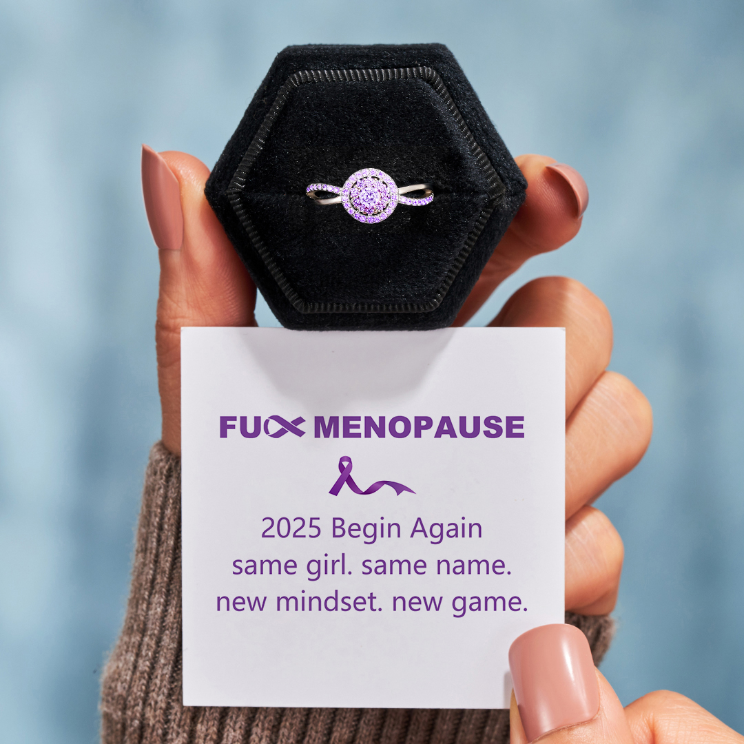 New Mindset New Game Menopause Purple Ring