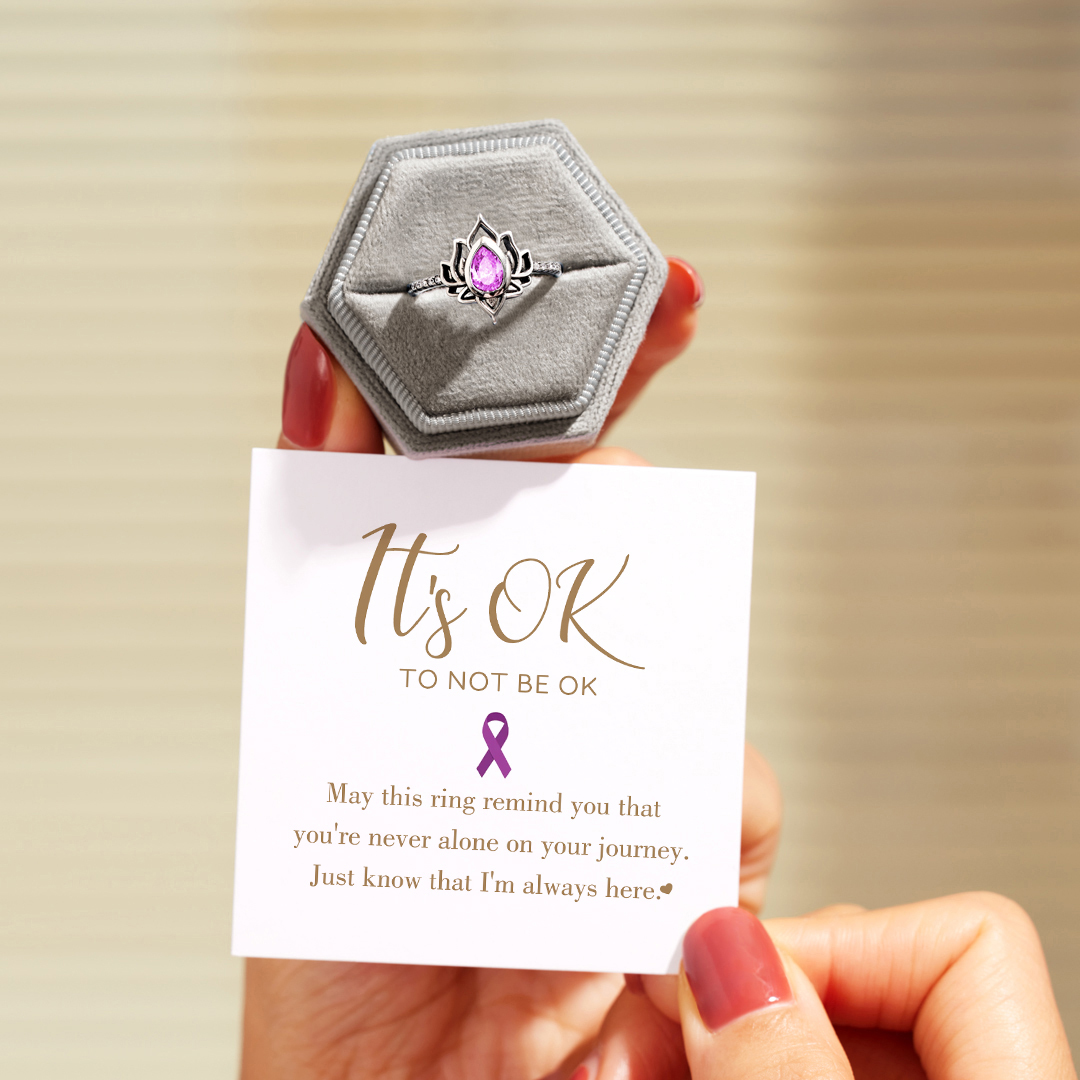 Menopause Gift F❤ck It And Begin Again Lotus Ring