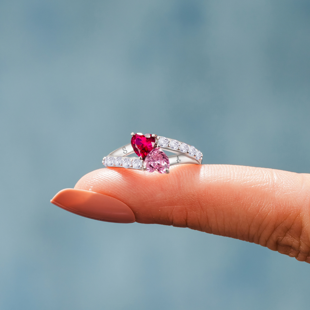 Matching Birthstone Dad Remembrance Ring