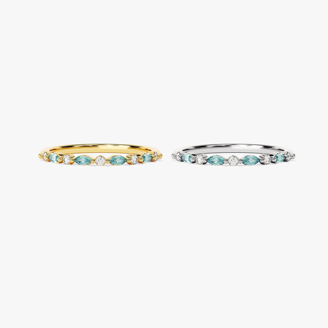 Matching Mother & Daughter Marquise Rings