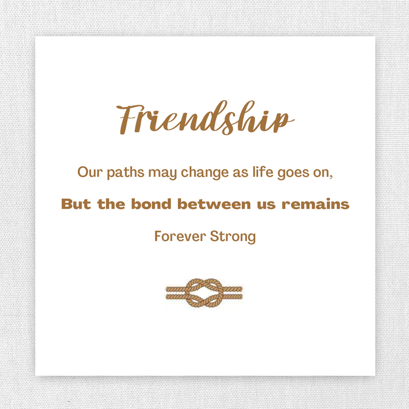 Friendship Bond Forever Strong 1-12 Birthflower Bracelet
