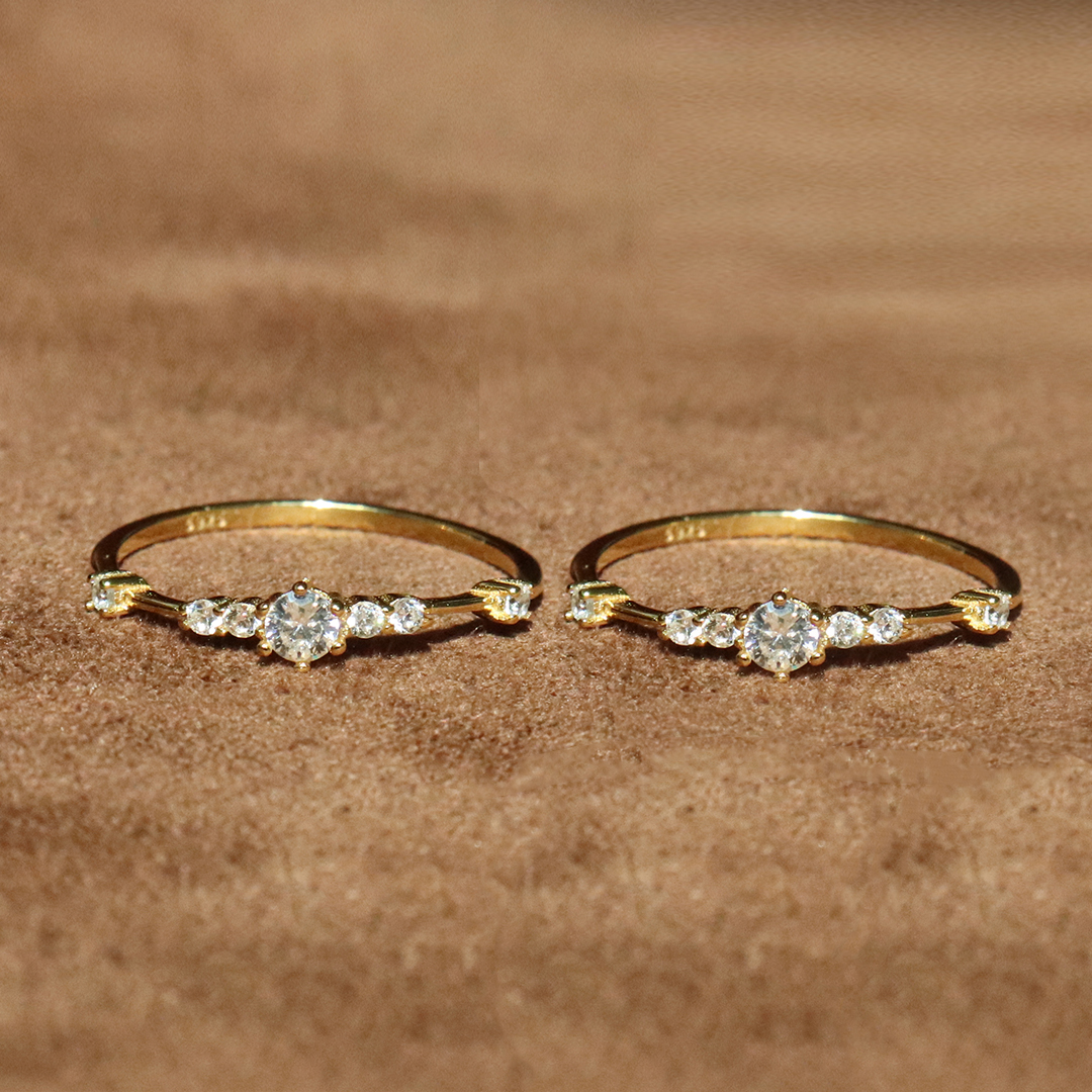 Matching Mother&Daughter Bond Diamond Rings