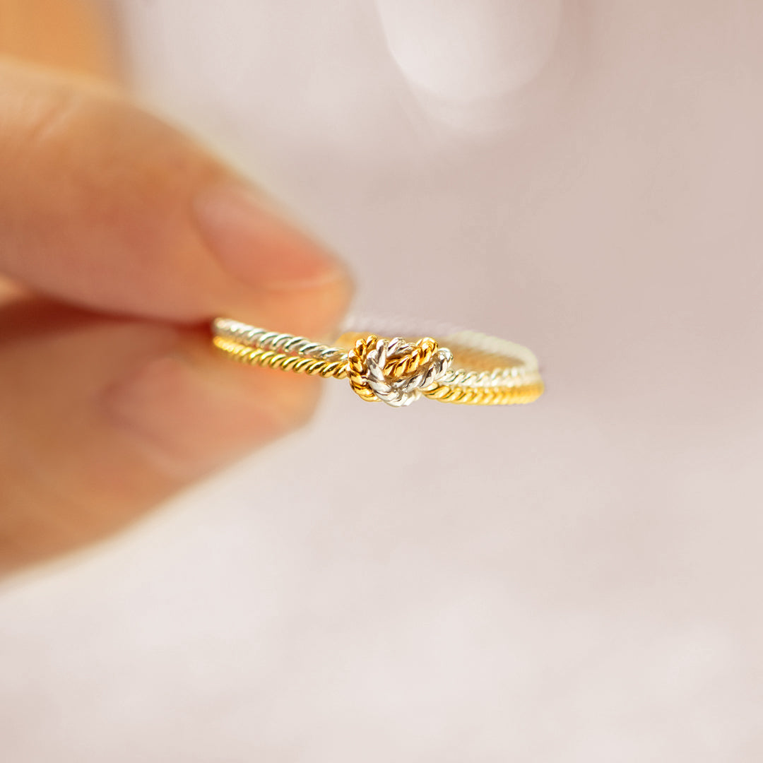 Matching Mother&Daughter Twist Knot Rings