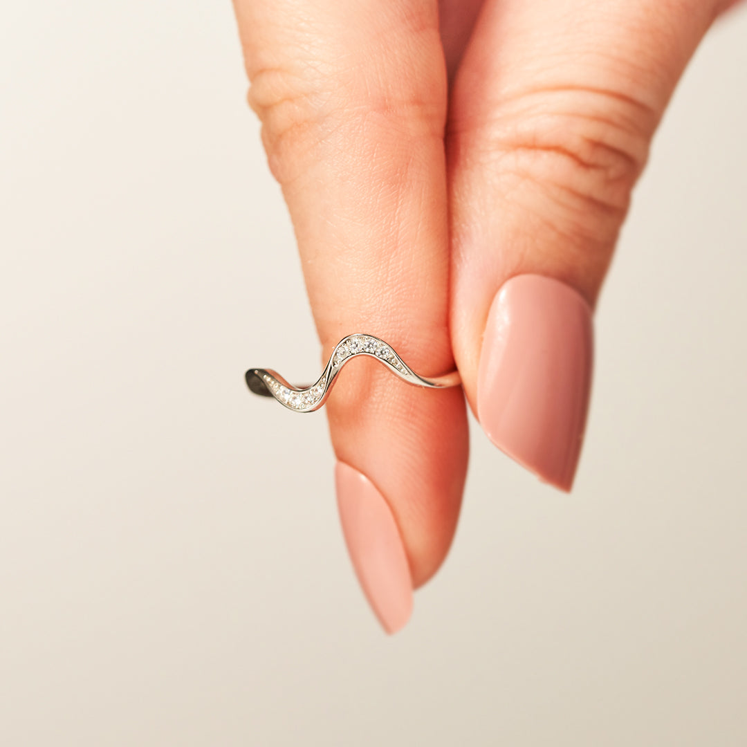 Matching Mother&Daughter Wave Rings