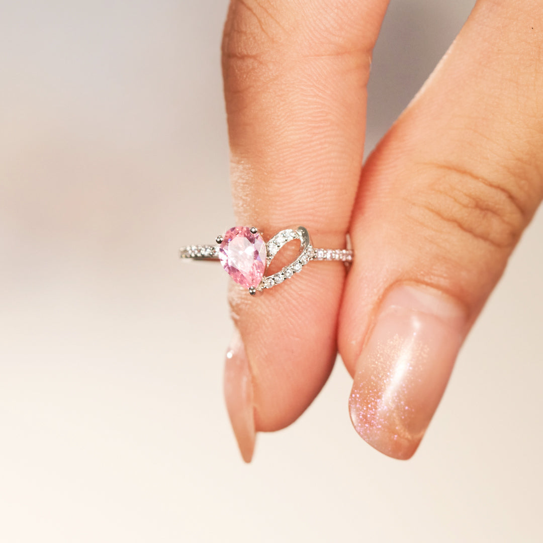 Angels From Above Pink Ring