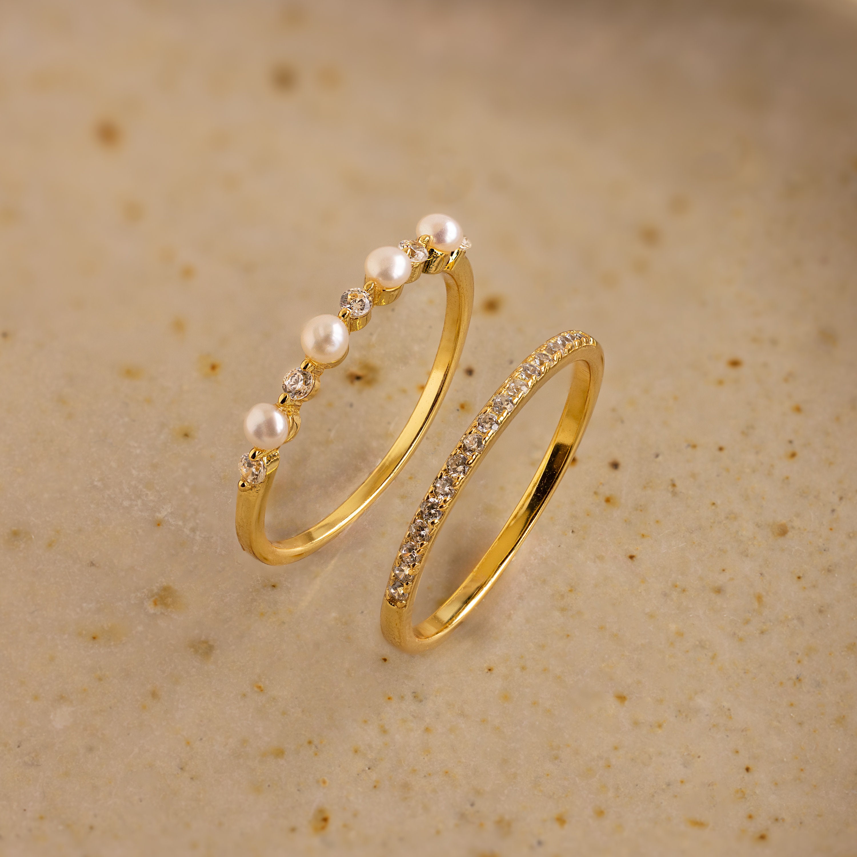 Memory Father Pave Pearl Ring