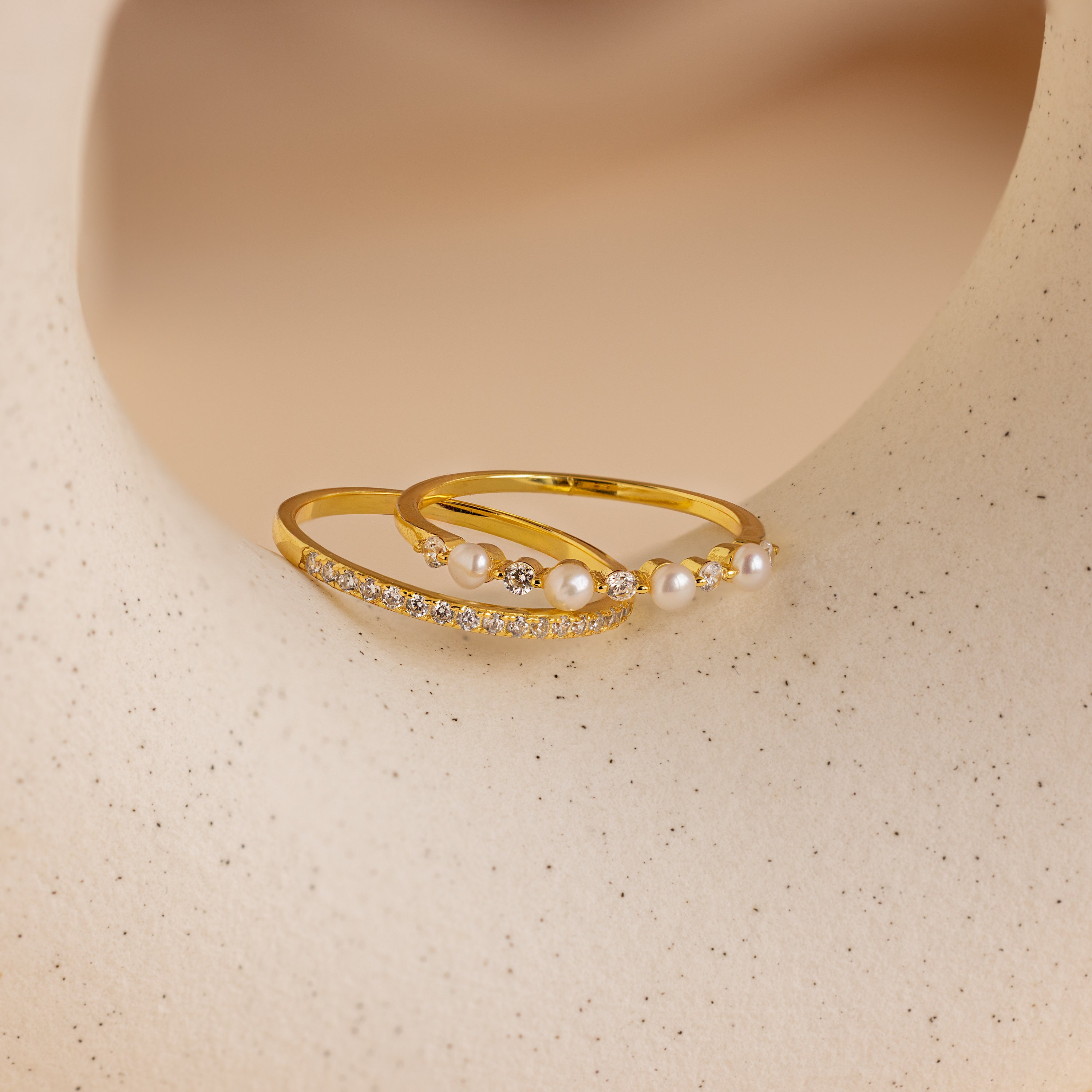 Memory Father Pave Pearl Ring