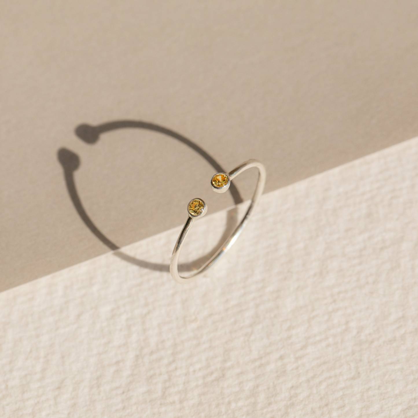 Custom 2 Birthstone Soulmates Ring