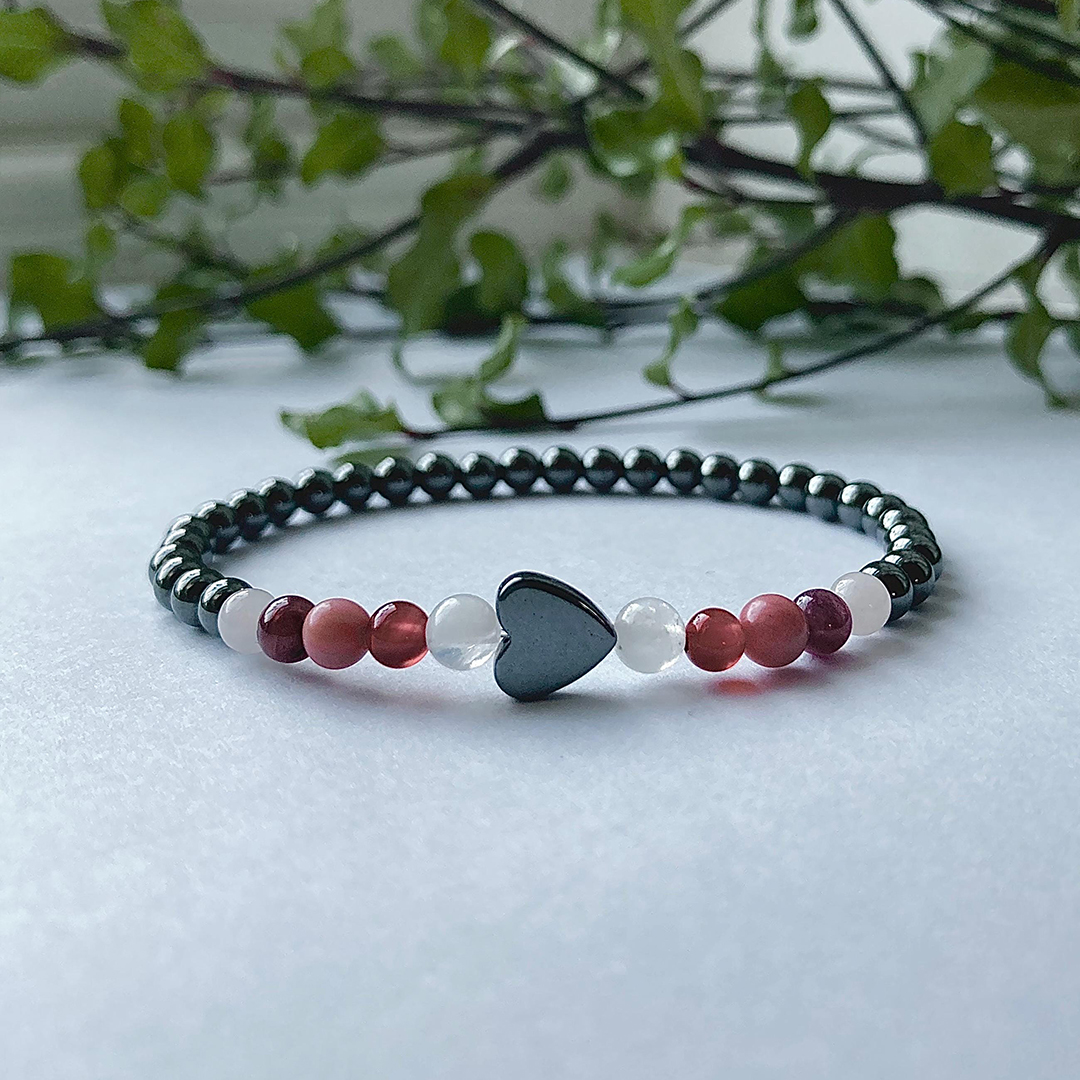 Menopause Awareness Hormone Balancing Crystal Stacking Bracelet
