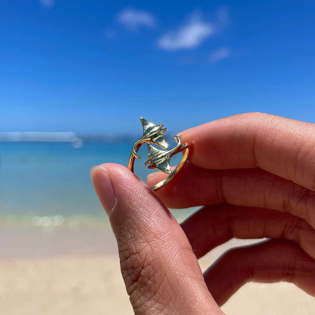 Strength In Stillness Manta Ray Ring