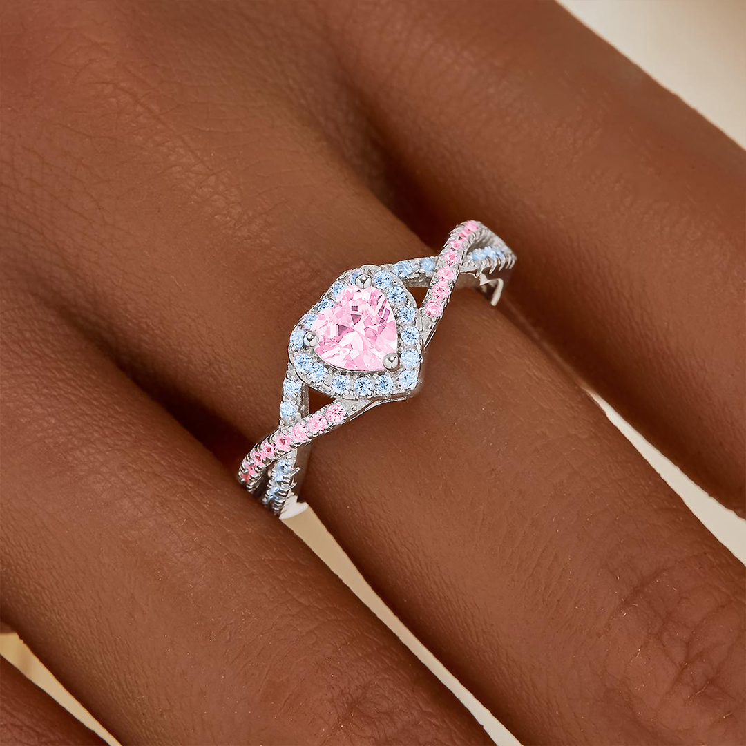 Mama of an Angel Infinity Love Heart Ring