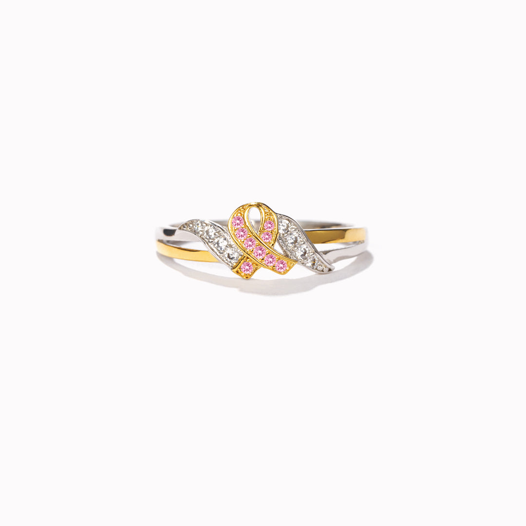 Shines Today, Tomorrow & Always Pink Ribbon Ring