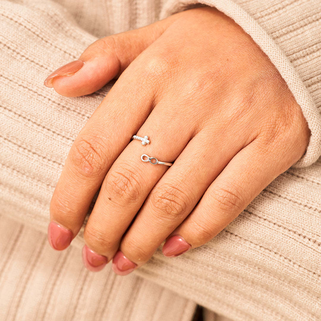 Pray Through It Cross Infinite Ring