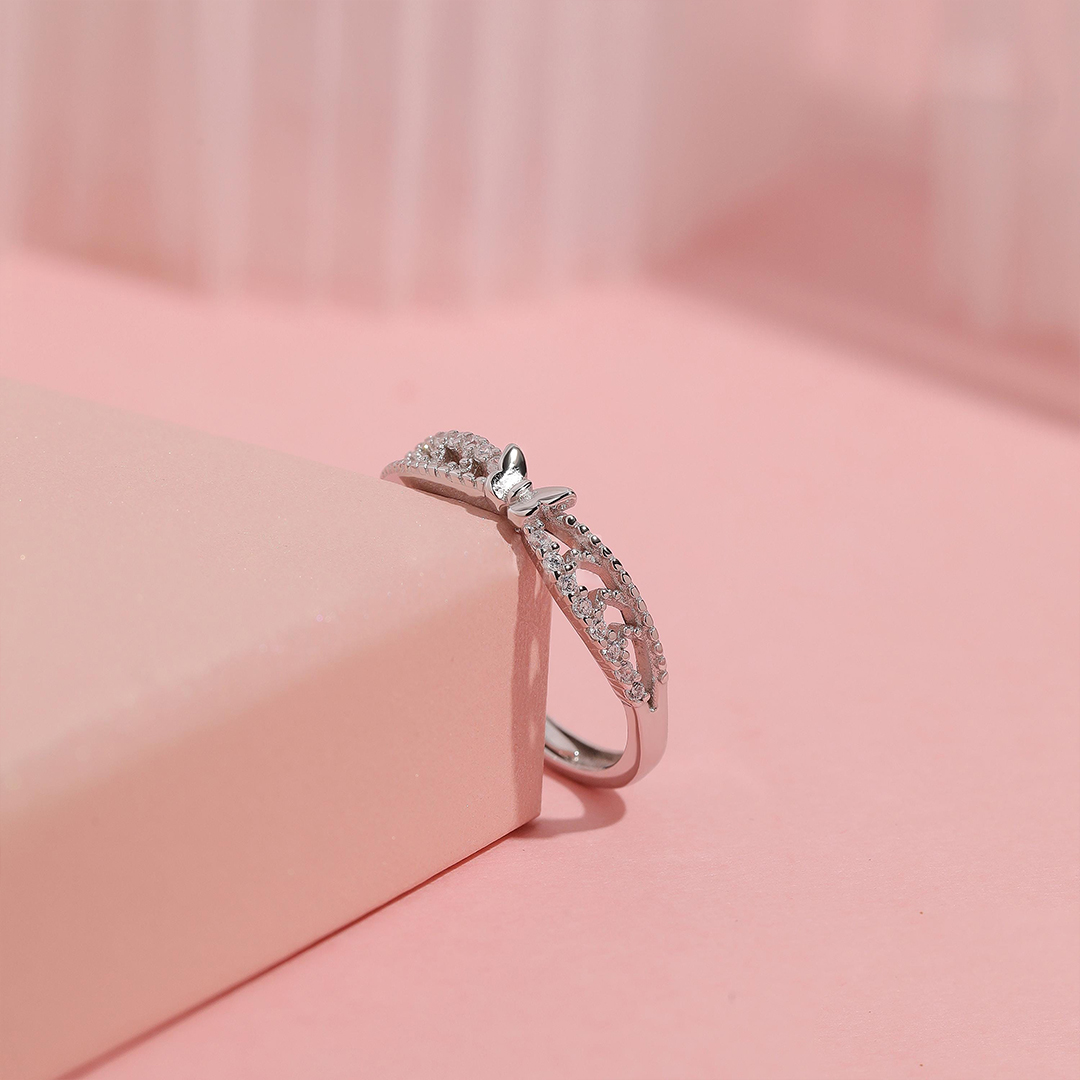 To Me From Me Butterfly Twist Band Ring