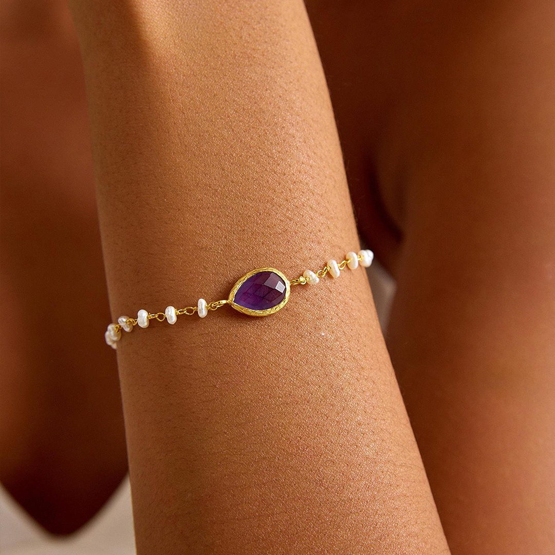 Let Tears Out Self Love Birthstone Bracelet