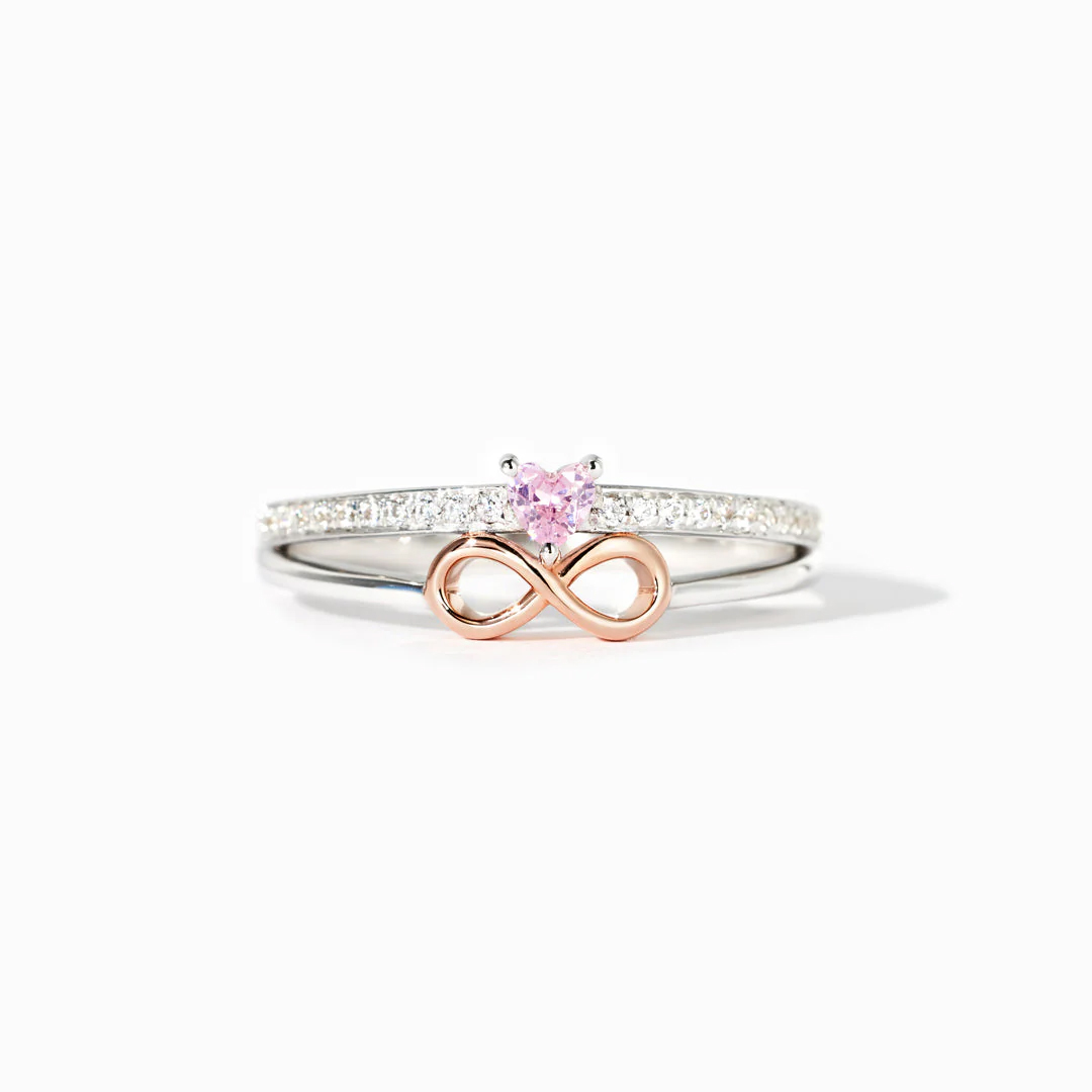 To Me From Me Heart Infinity Sign Ring