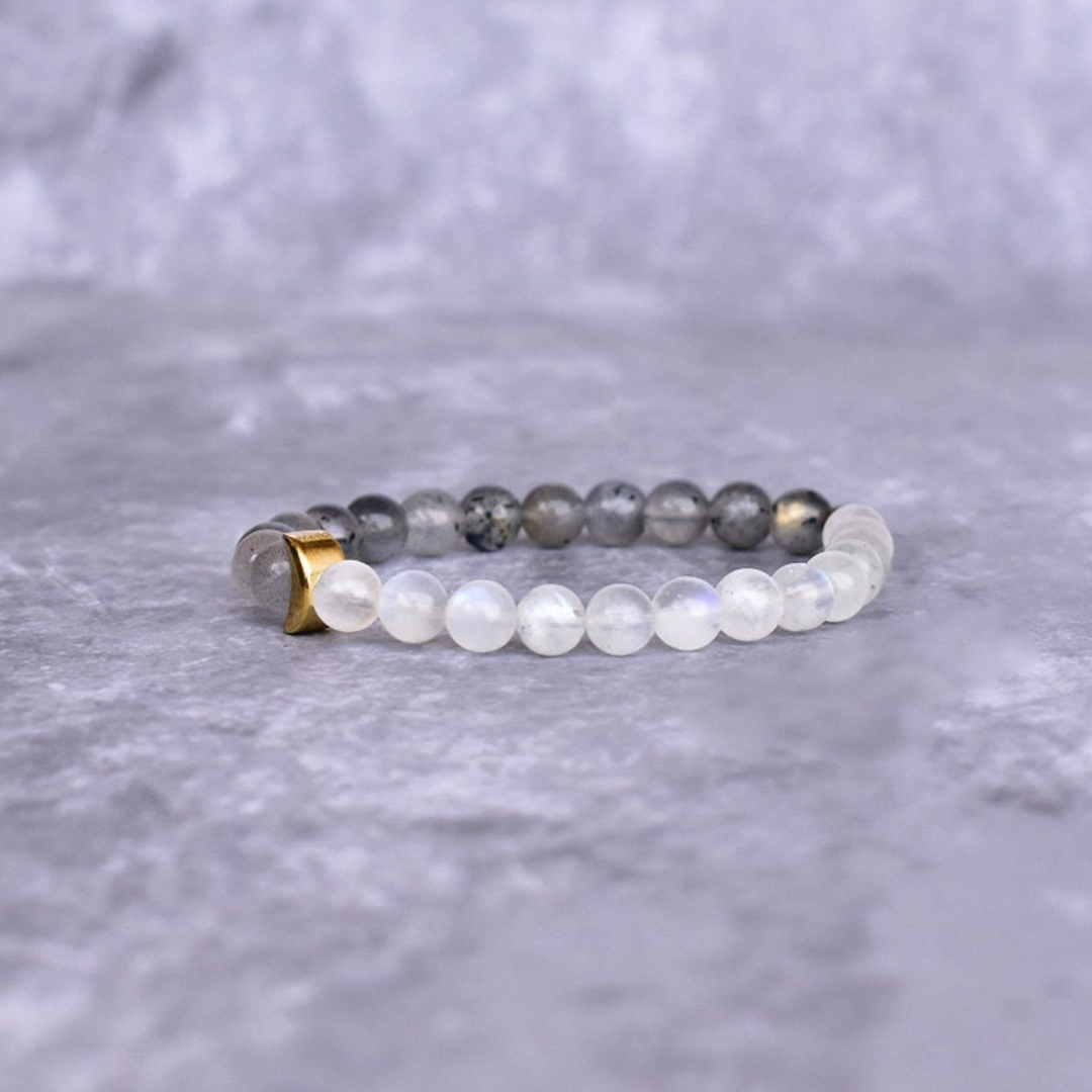 Self Love Natural Moonstone Beaded Bracelet
