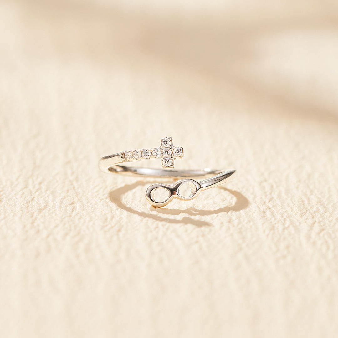 Pray Through It Cross Infinite Ring