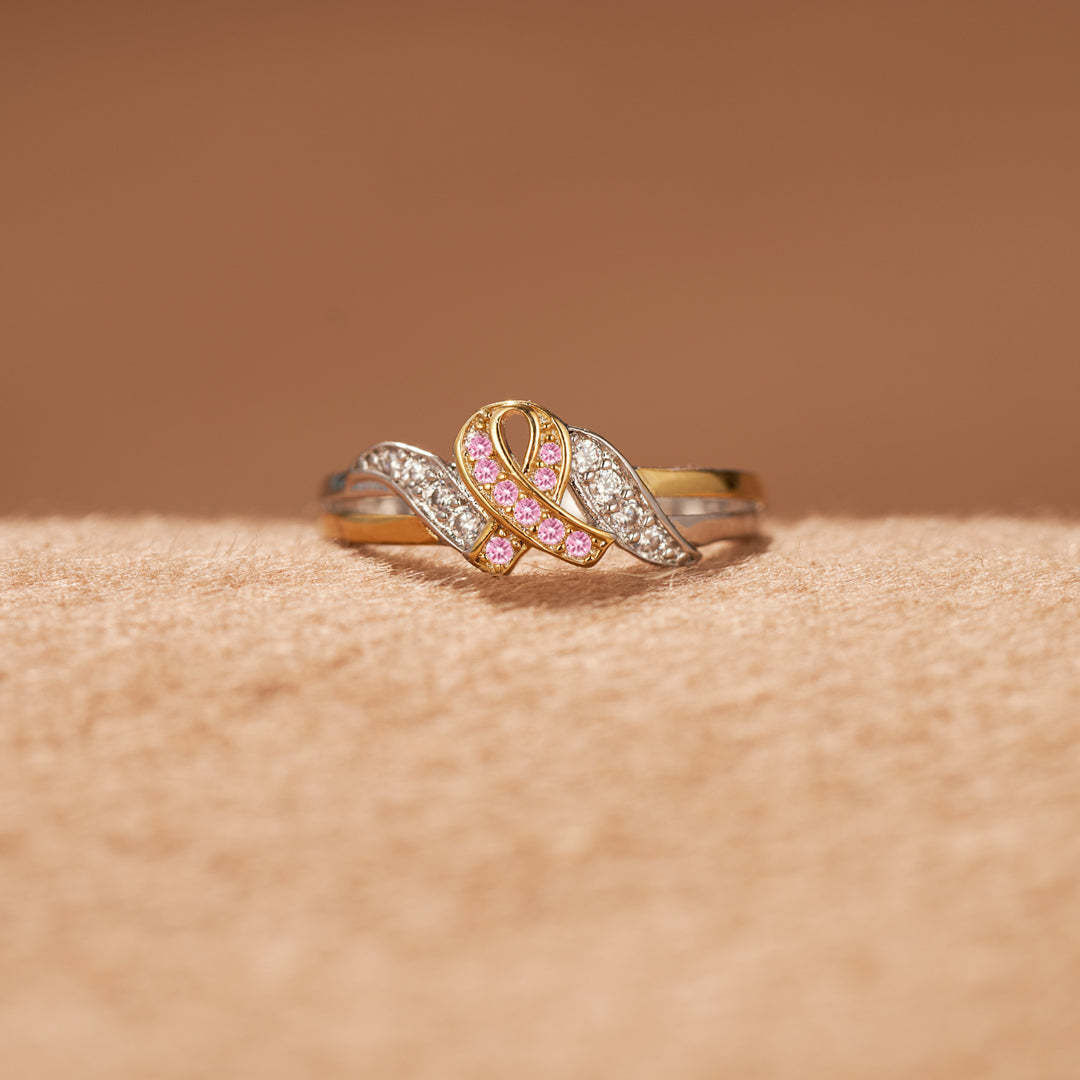 Never Give Up Hope To Defeat Cancer Ring