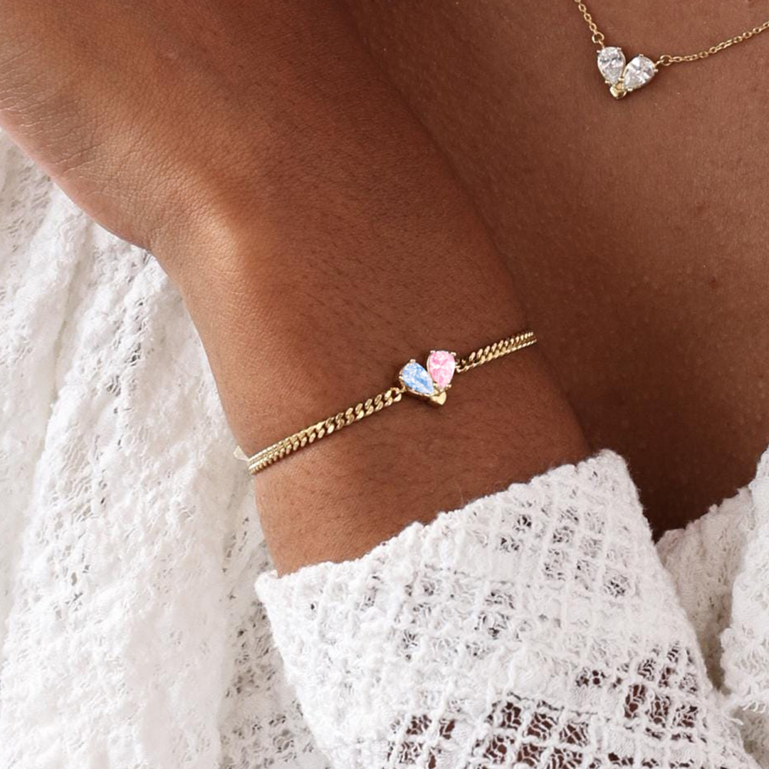 Mama of an Angel Memorial Gemstone Bracelet