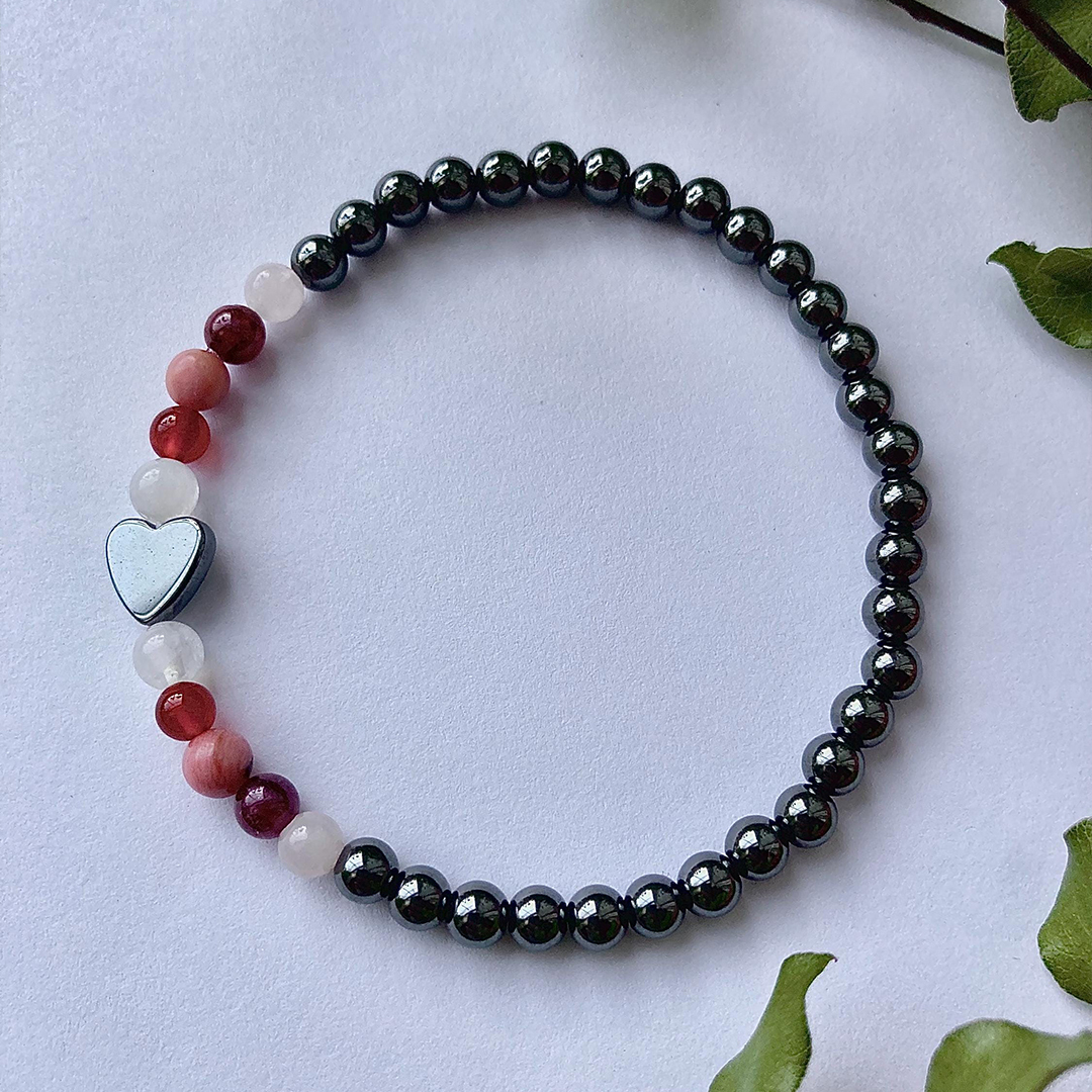 Menopause Awareness Hormone Balancing Crystal Stacking Bracelet