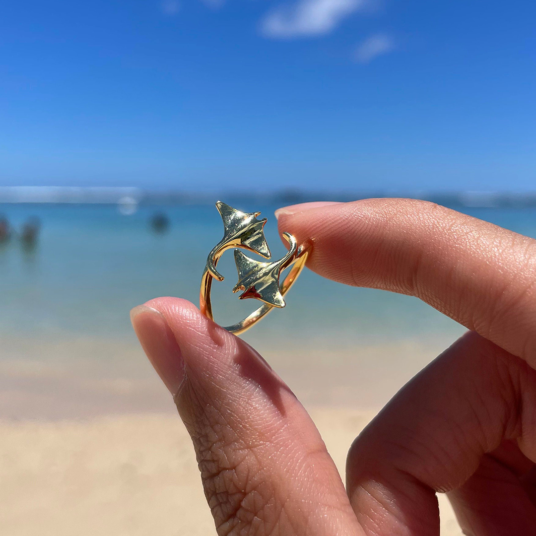 Strength In Stillness Manta Ray Ring