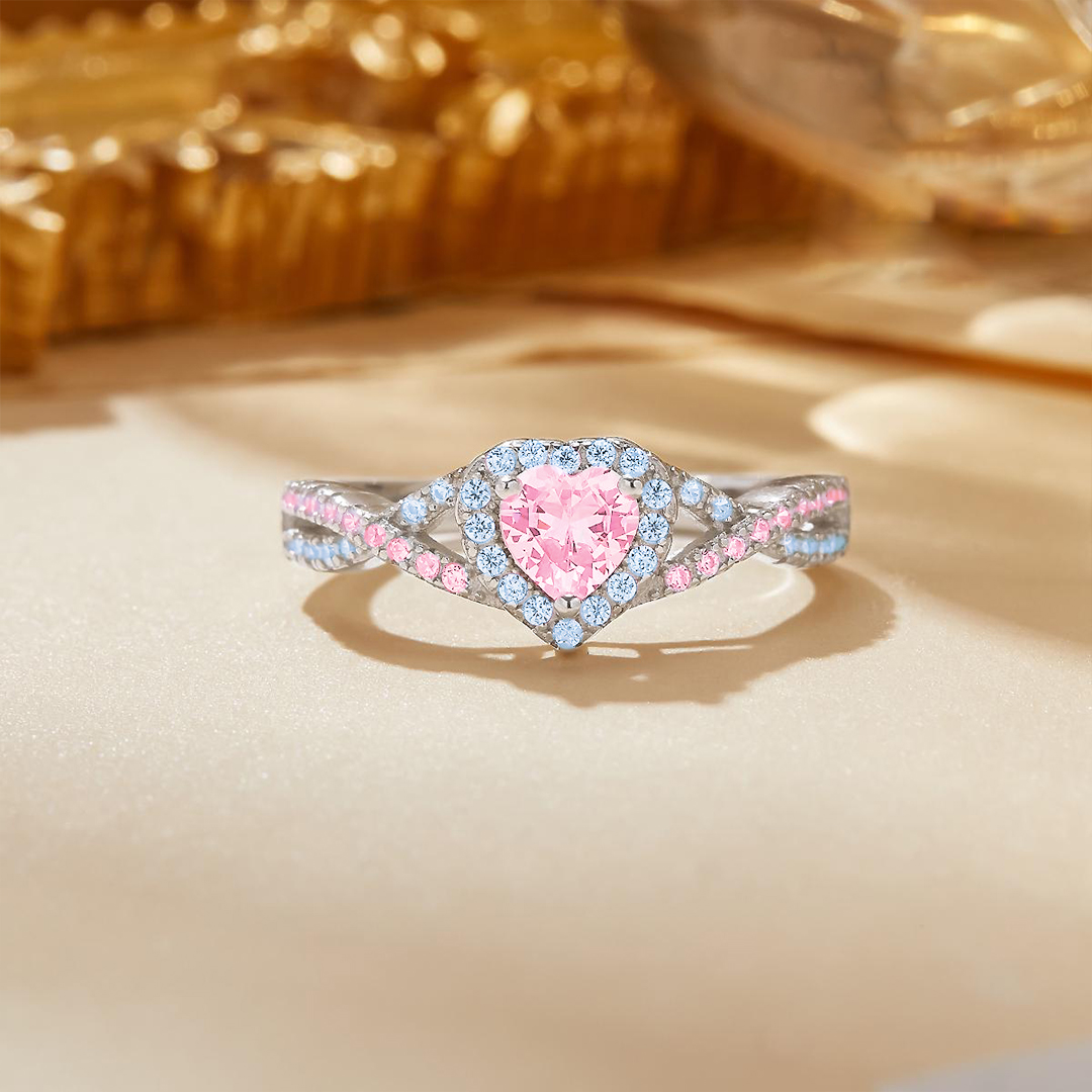 Mama of an Angel Infinity Love Heart Ring