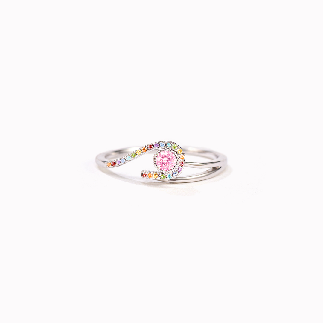 Mama of an Angel Rainbow After the Storm Ring